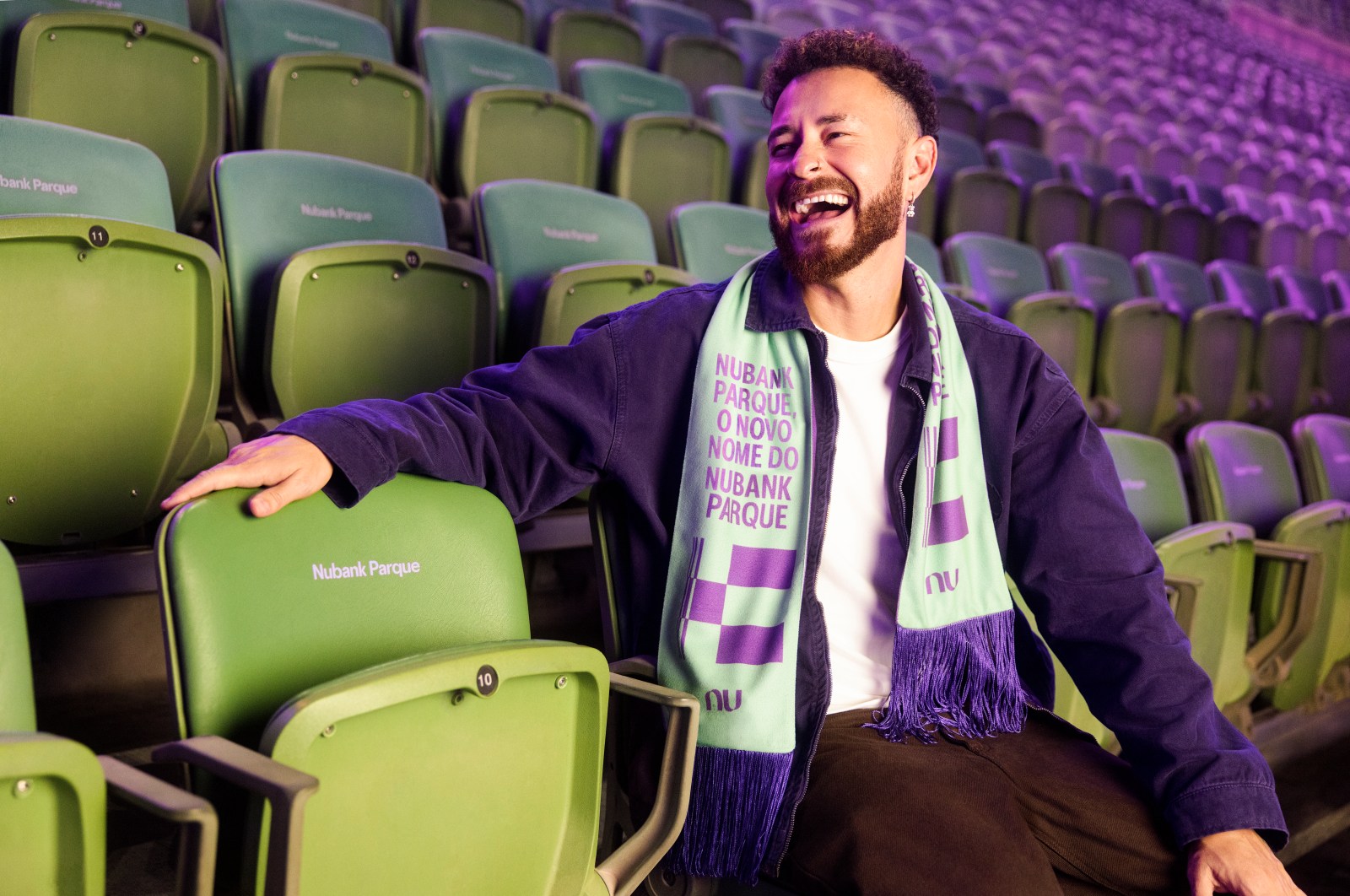 Nubank escala Fred Bruno como “fiscal” de quem ainda chama o estádio de Allianz Parque